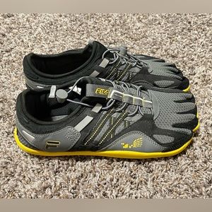 Yellow Fila Toes Fila Shoes Fila Skeletoes Waterrunning Shoes